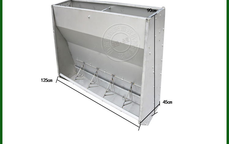 山東佰牧興不銹鋼單面育肥料槽
