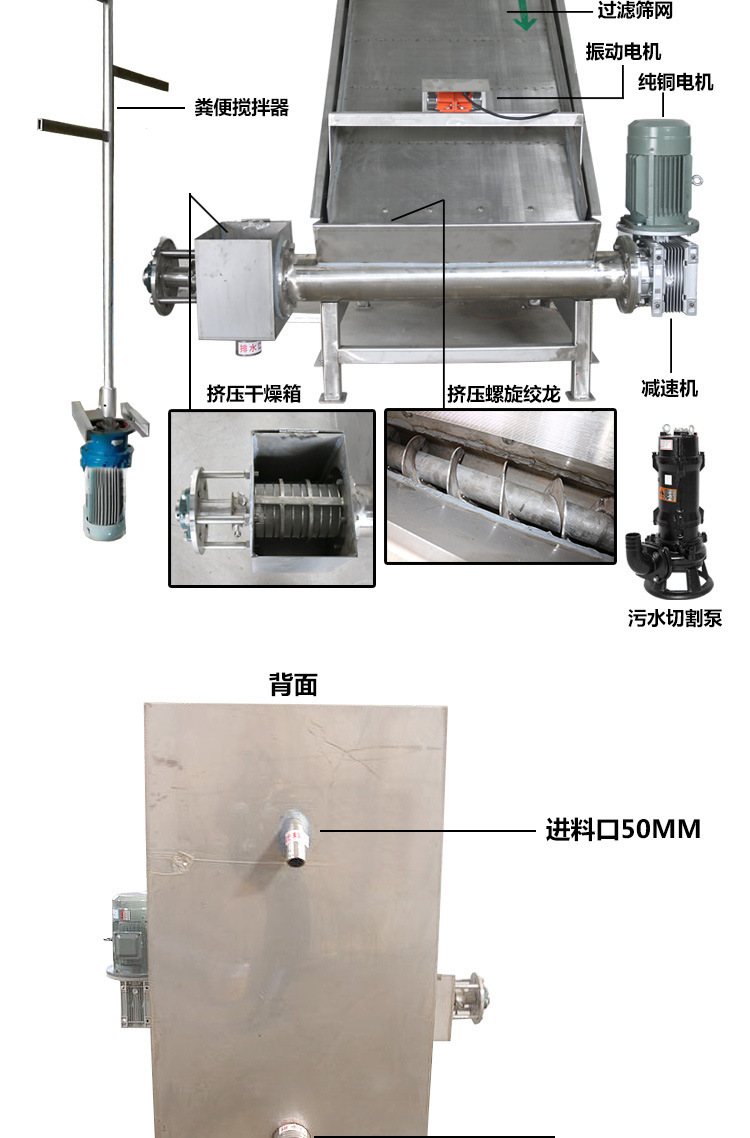 佰牧興斜篩式固液分離機(jī)