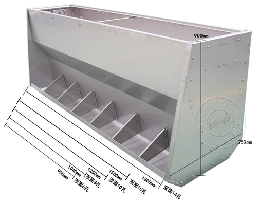 不銹鋼豬用料槽